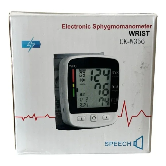 Electronic Sphygmomanometer Wrist Monitor CK-W356 - Picture 1 of 4